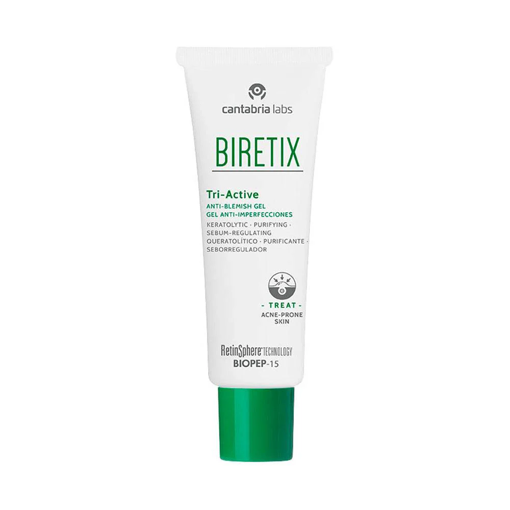 Biretix Tri-Active Gel - Gel Kératolytique Anti-Acné Peaux Grasses 50ml