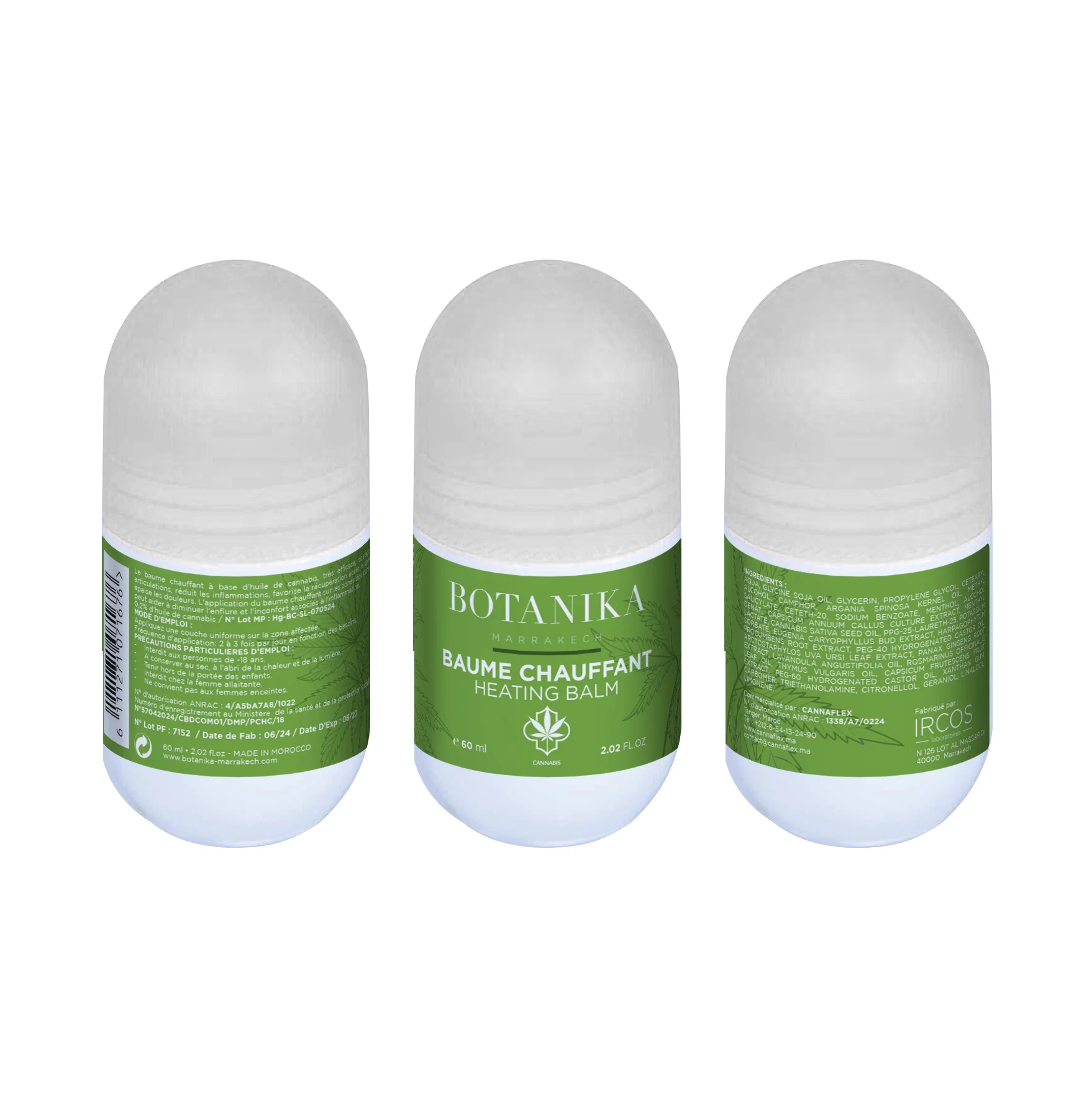 CANNAFLEX CBD Baume Chauffant 60ml Baume Chauffant Muscles Articulations - Image 2