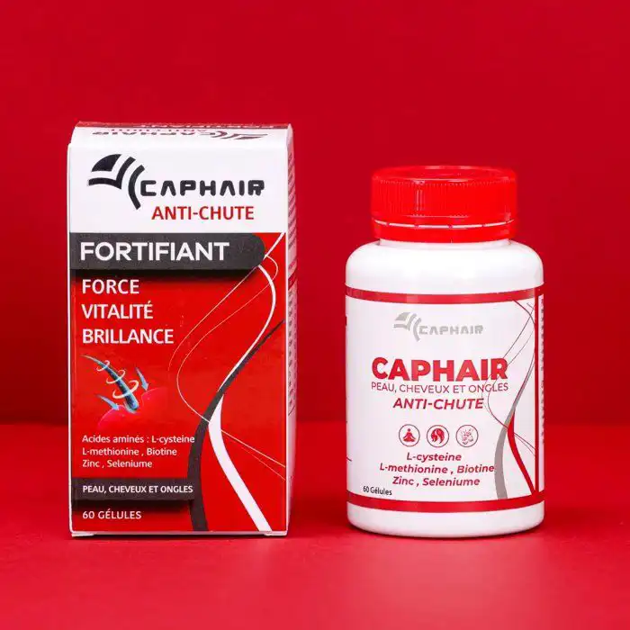 CAPHAIR Anti-Chute 60 Gélules Complément Alimentaire Cheveux Biotine Zinc Sélénium Vitamines B Fortifiant Croissance Densité Cure 2 Mois - Image 2