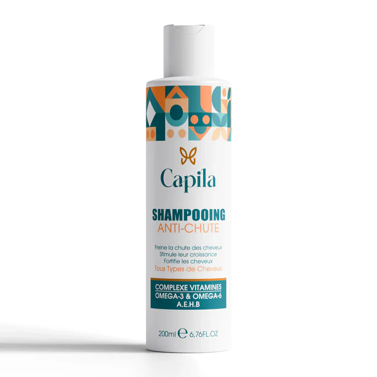 CAPILA Shampooing Anti-Chute 200ml Fortifiant Croissance Cheveux Racines Cuir Chevelu