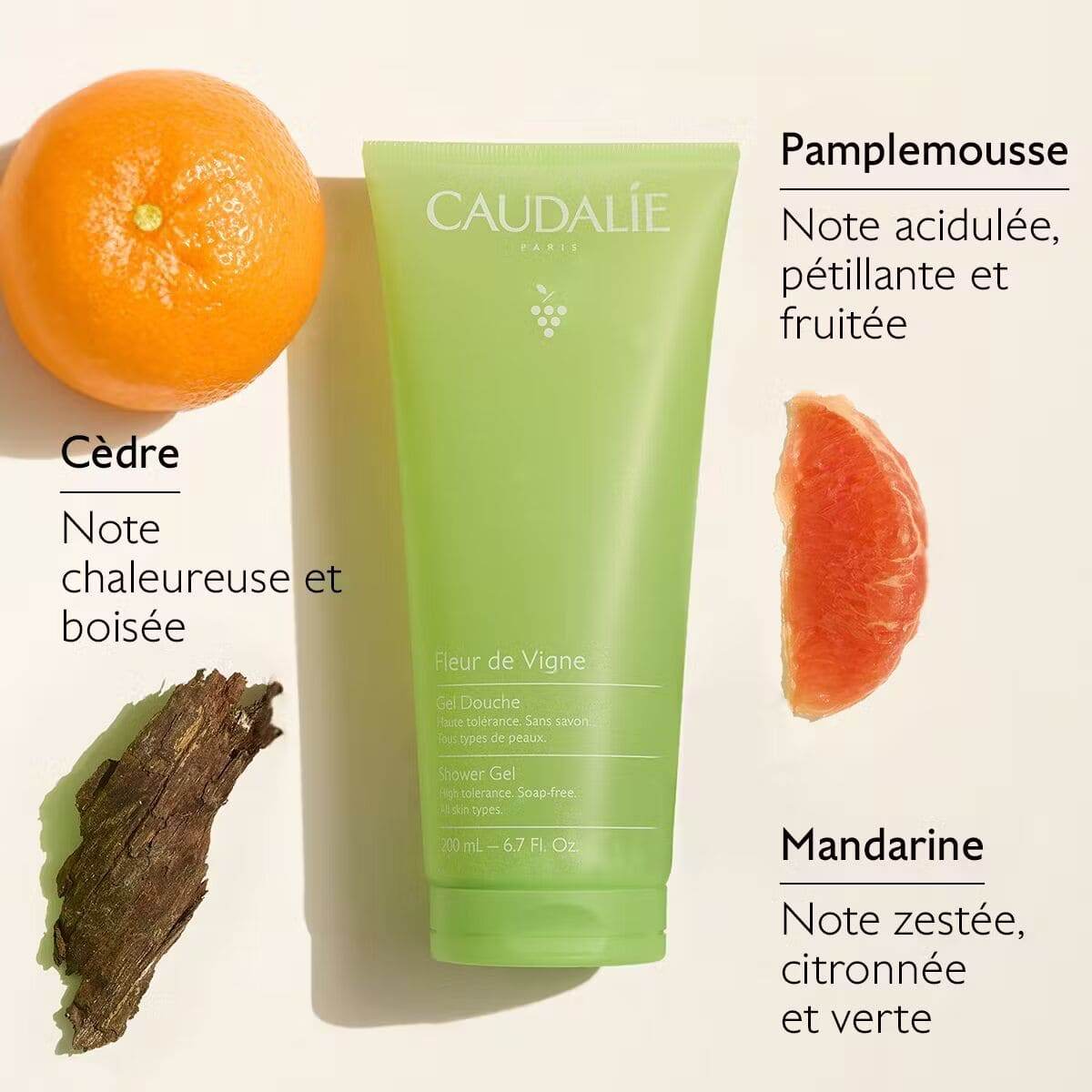 Caudalie Gel Douche Fleur de Vigne 200ml - Image 5