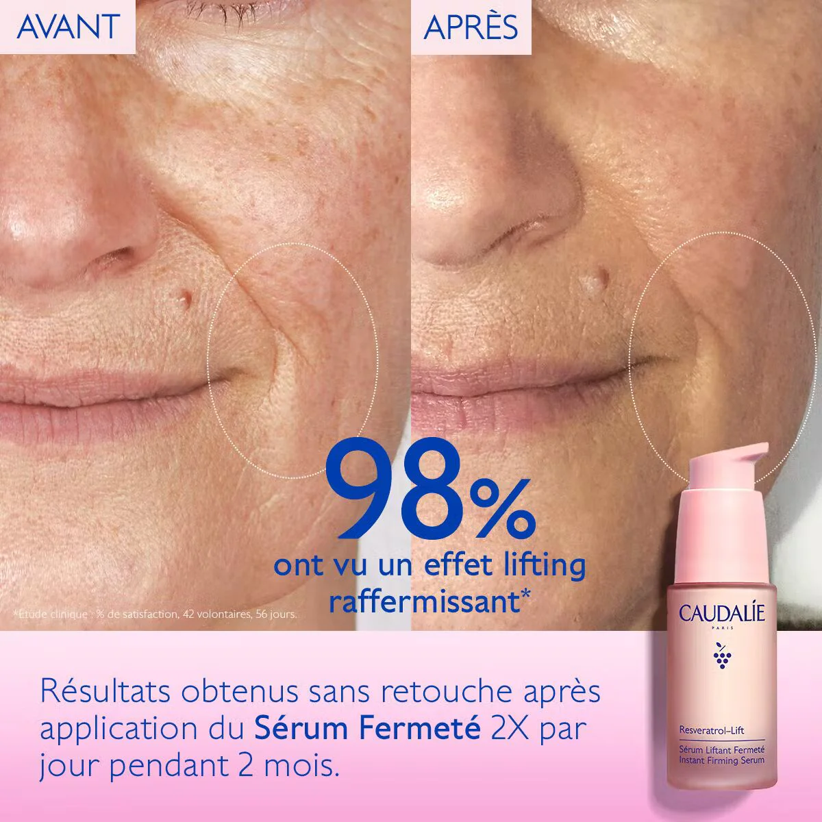 CAUDALIE Resveratrol-Lift Sérum Liftant Fermeté Recharge 30ml Anti-Âge Raffermissant - Image 2