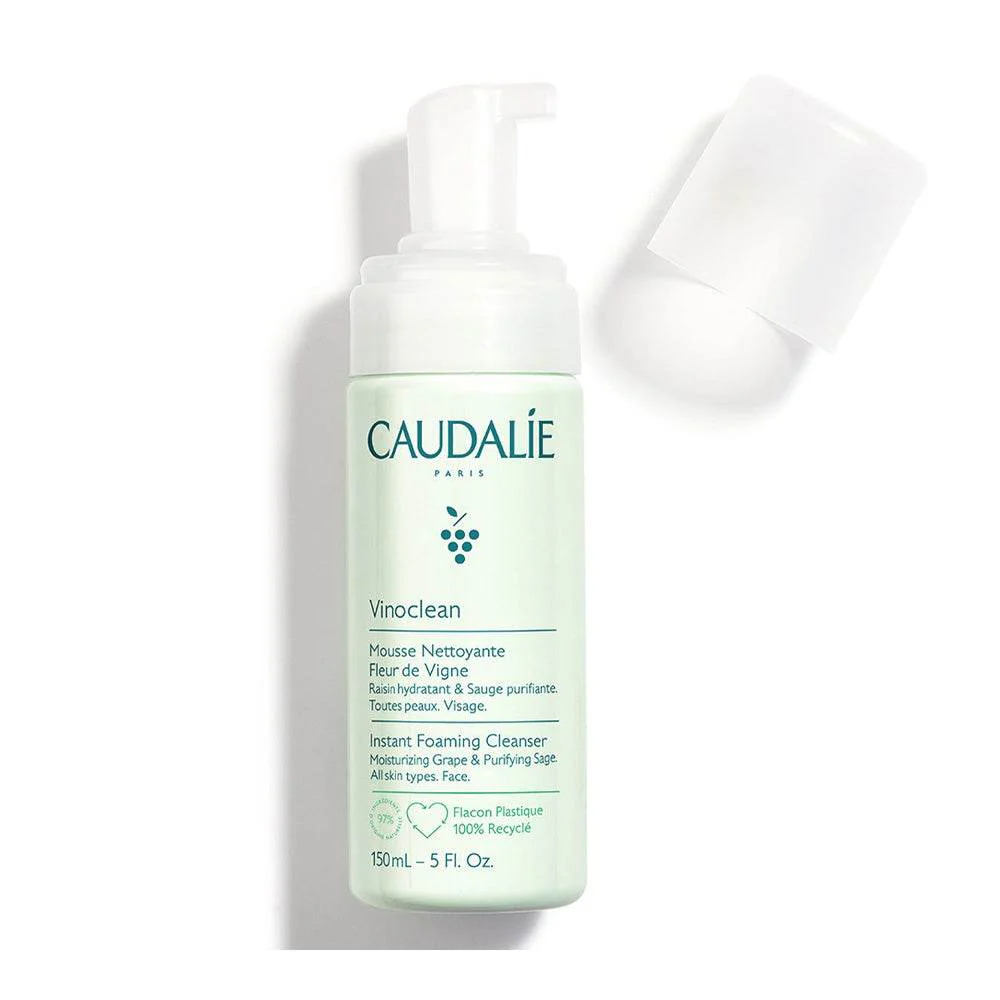 Caudalie Vinoclean Mousse Nettoyante Fleur de Vigne 150ml - Nettoyage Doux Naturel