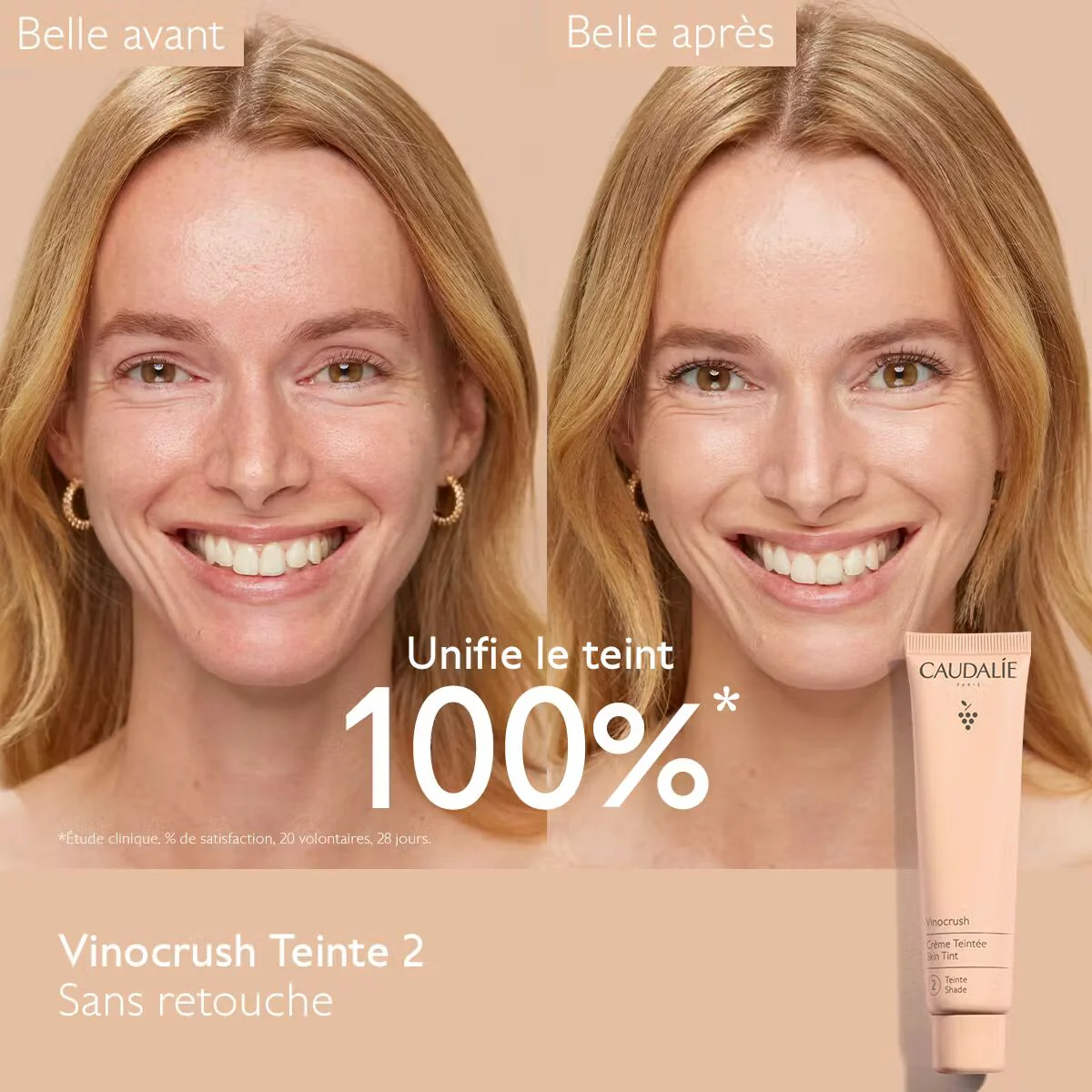 Caudalie Vinocrush Creme Teintee 2 30ml - Image 2