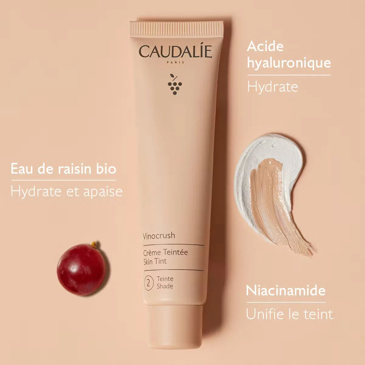 Caudalie Vinocrush Creme Teintee 2 30ml - Image 5