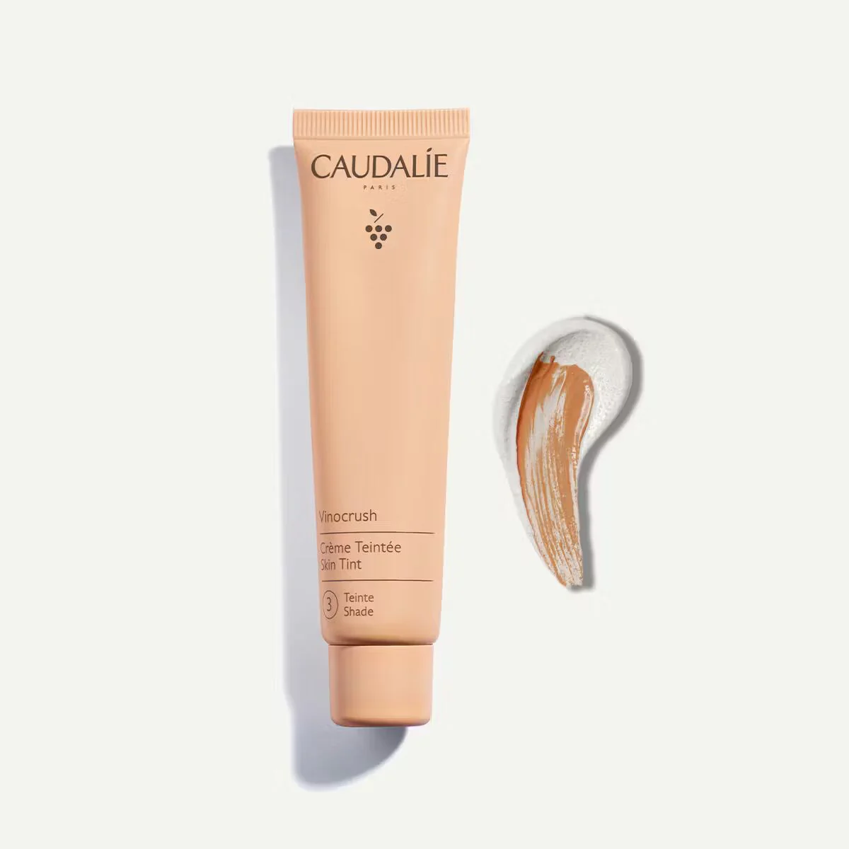 CAUDALIE Vinocrush Crème Teintée 3 Tan 30ml Teint Naturel Hydratation 24H Couvrance Légère