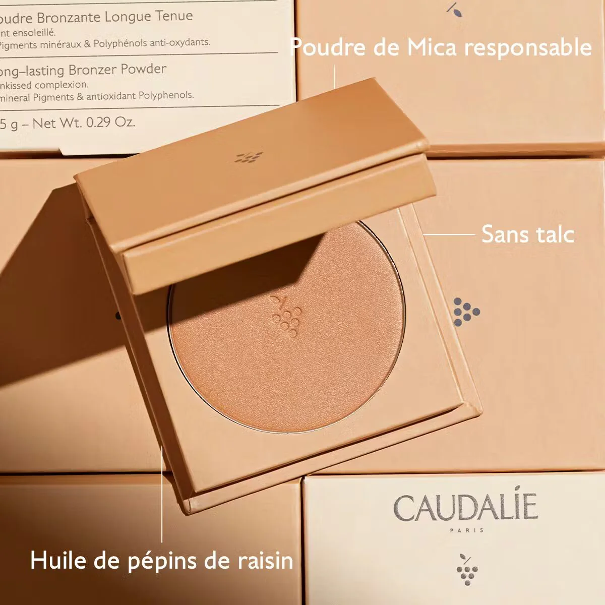 CAUDALIE Vinocrush Poudre Bronzante Longue Tenue 8.5g Effet Hâlé Naturel Texture Soyeuse Fini Lumineux Maquillage Teint - Image 3