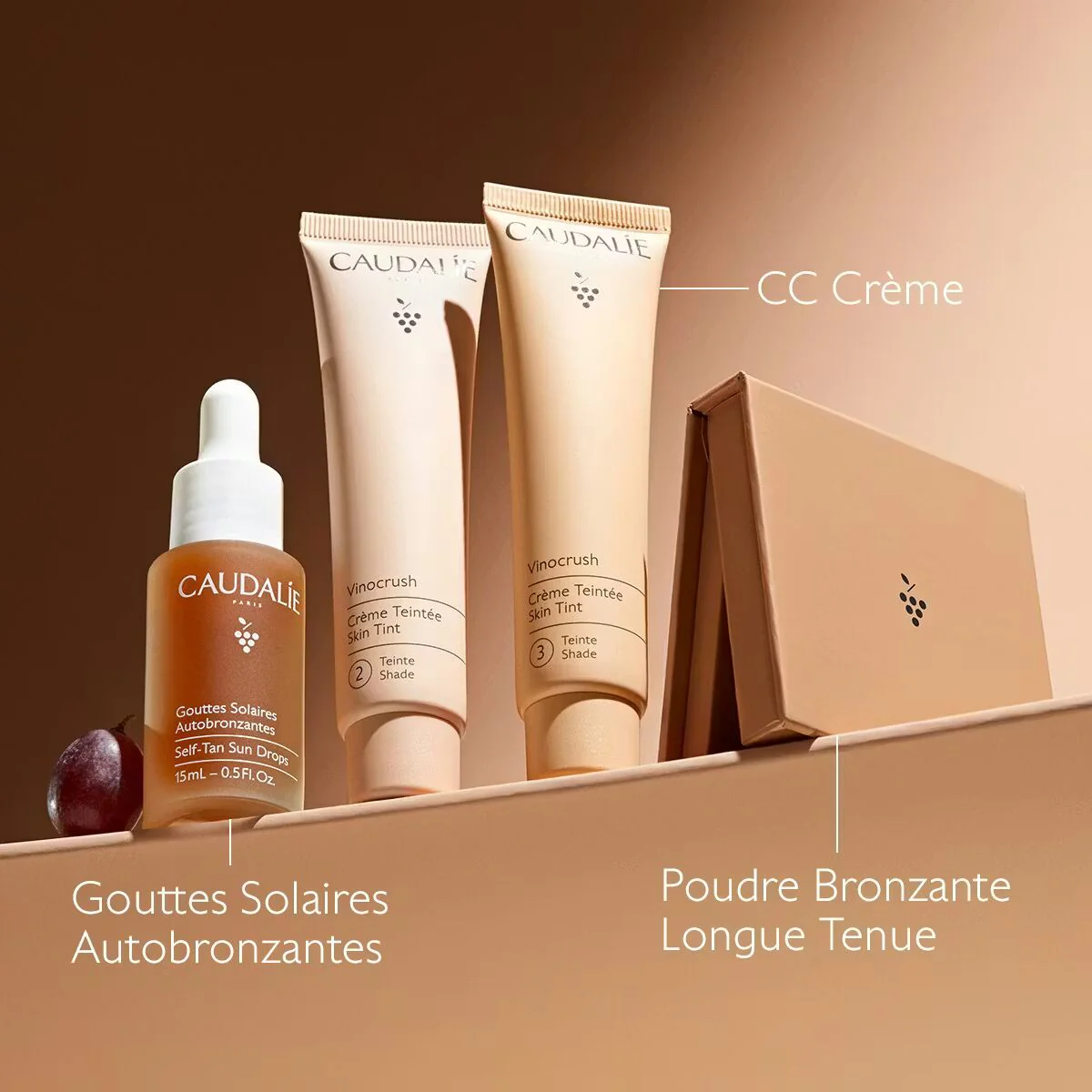 CAUDALIE Vinocrush Poudre Bronzante Longue Tenue 8.5g Effet Hâlé Naturel Texture Soyeuse Fini Lumineux Maquillage Teint - Image 5