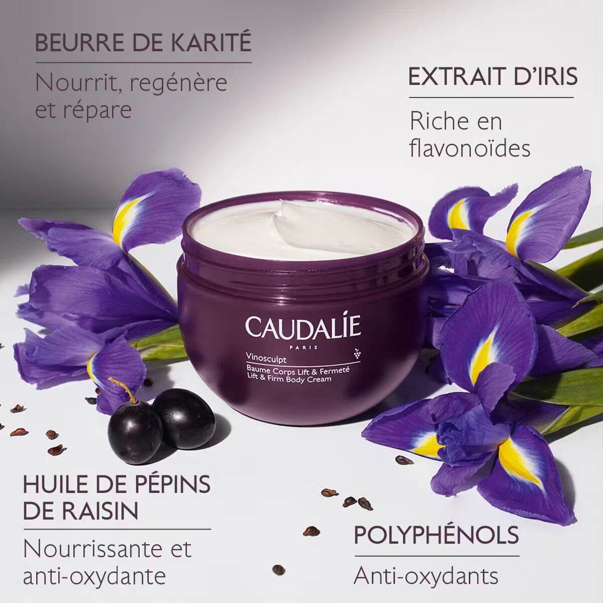 Caudalie Vinosculpt Baume Corps Lift & Fermeté 250ml - Soin Corps Anti-Âge Raffermissant - Image 2