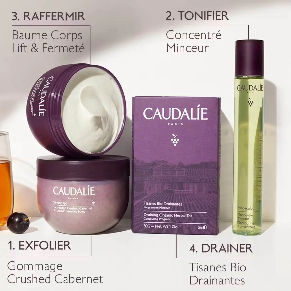 Caudalie Vinosculpt Baume Corps Lift & Fermeté 250ml - Soin Corps Anti-Âge Raffermissant - Image 3