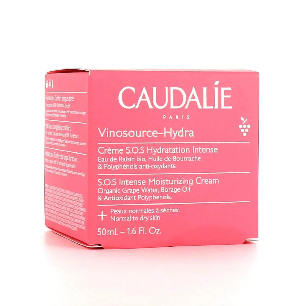 Caudalie Vinosource-Hydra Crème S.O.S Hydratation Intense 50ml - Image 2