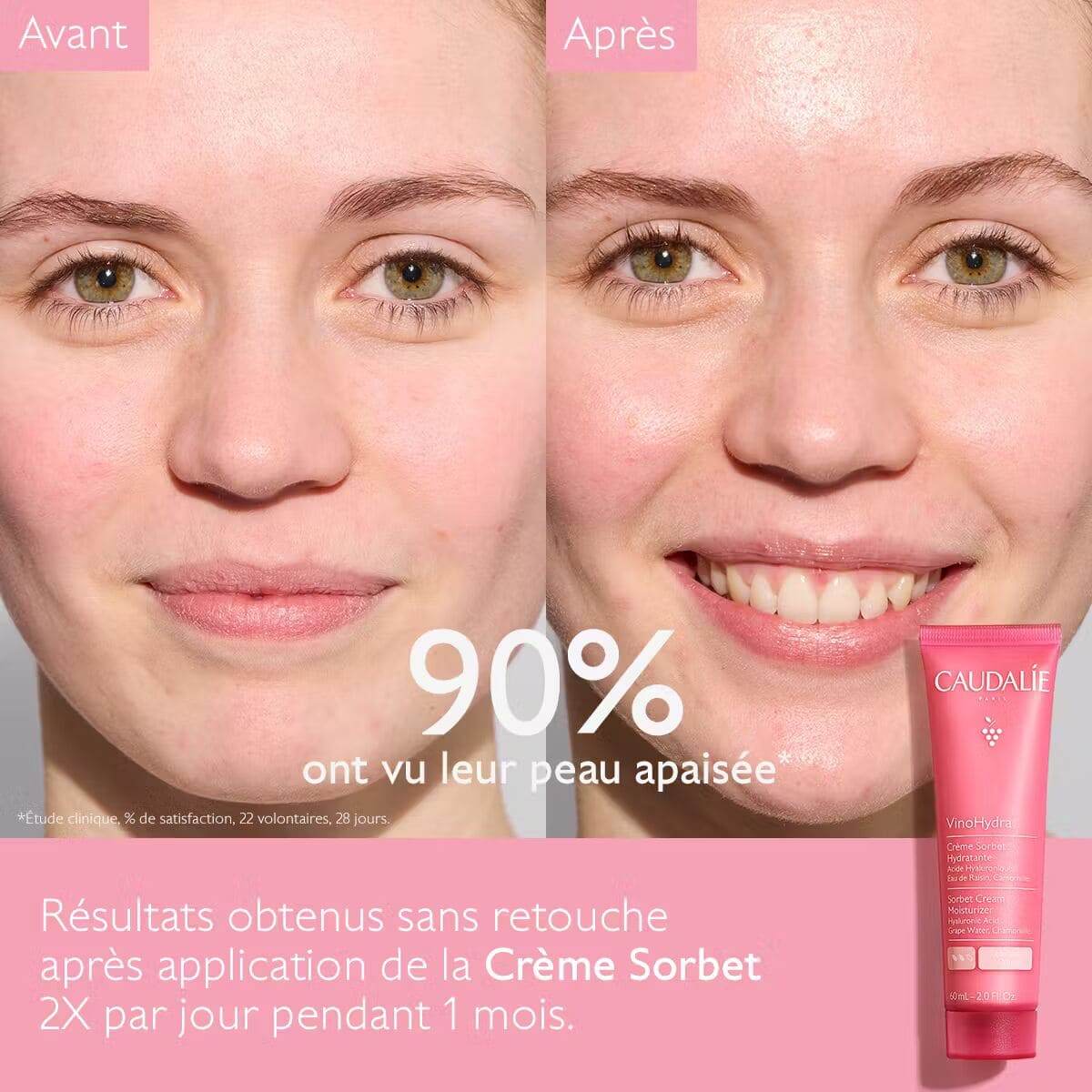 Caudalie Vinosource-Hydra Crème Sorbet Hydratante 60ml - Image 5