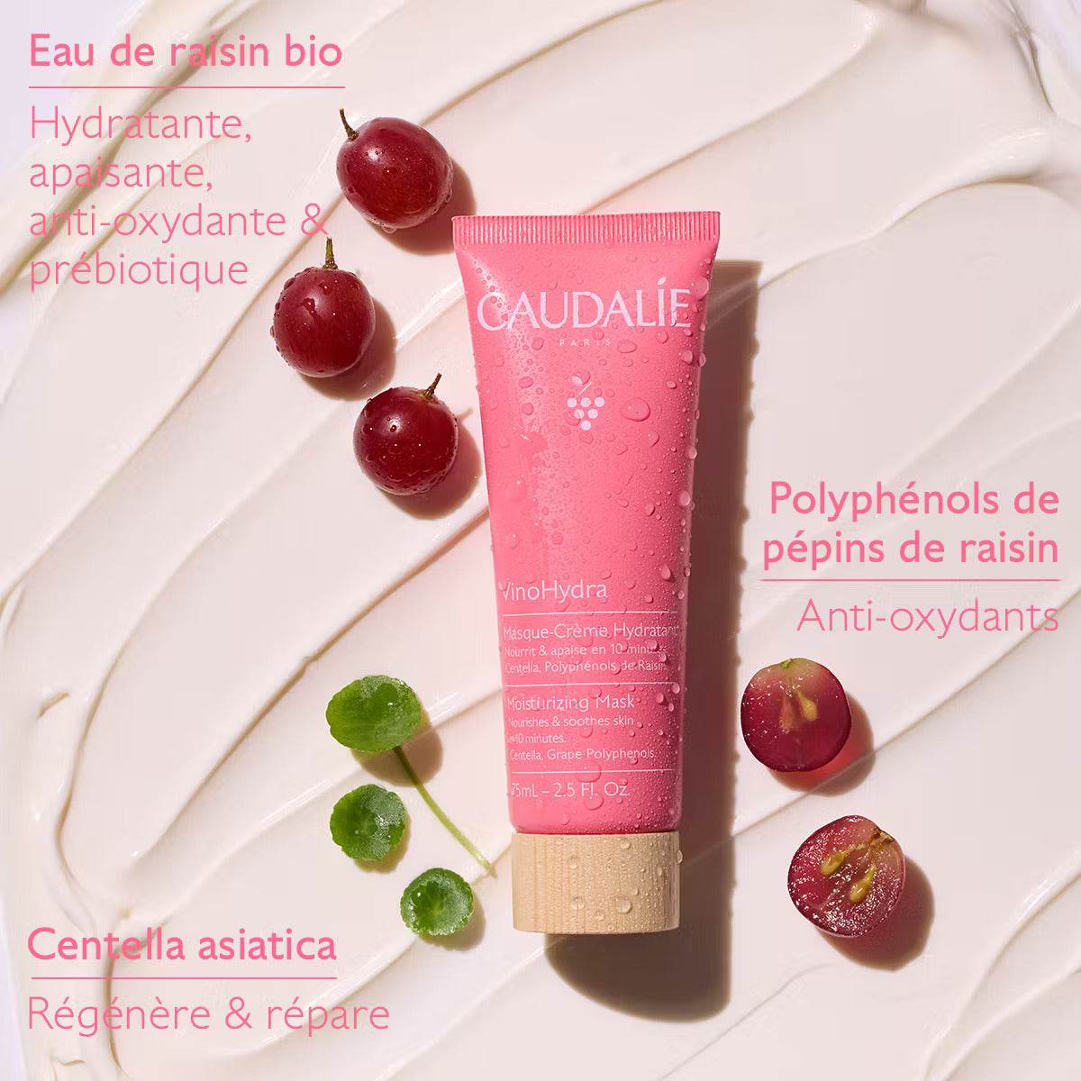Caudalie Vinosource-Hydra Masque-Crème Hydratant 75ml - Image 2