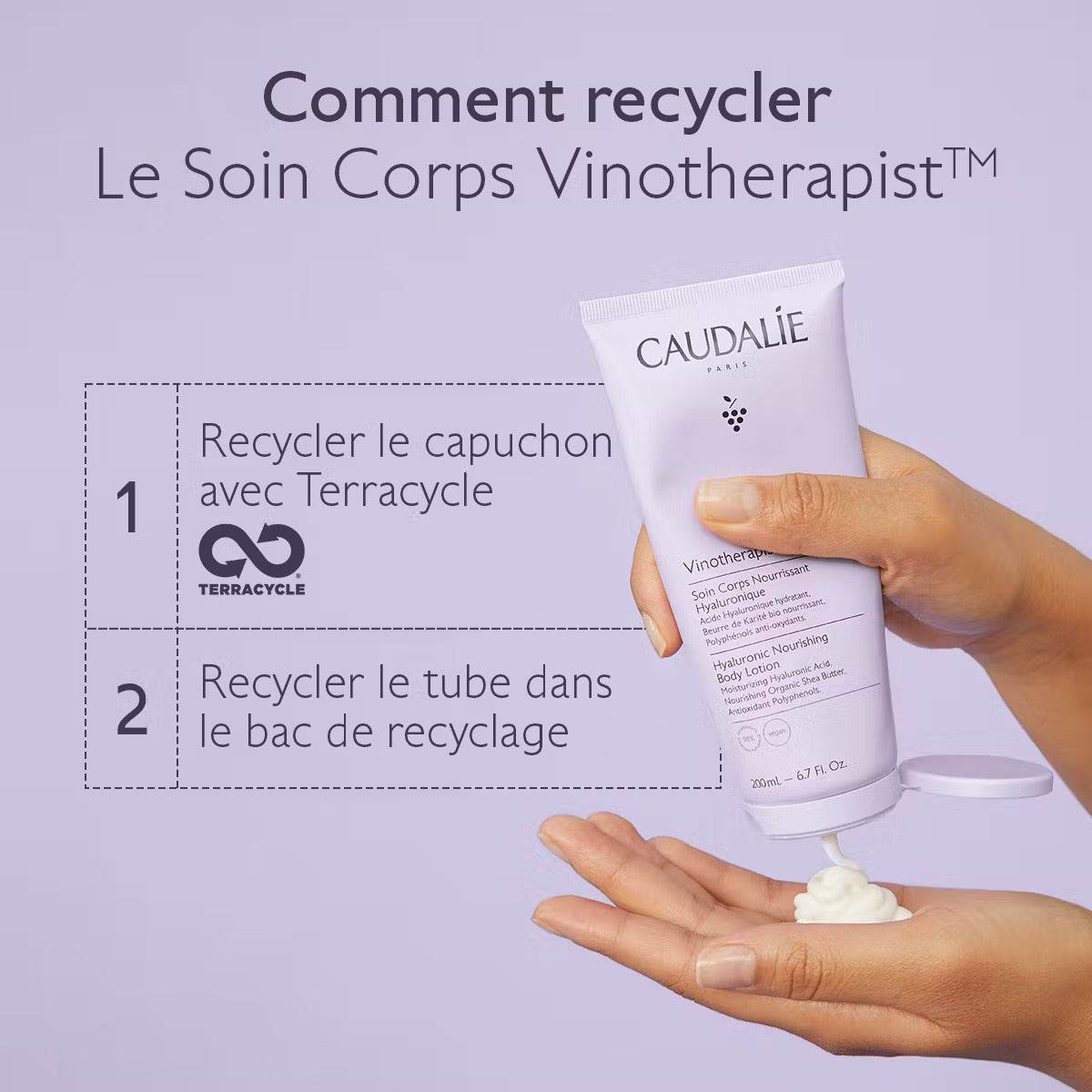 Caudalie Vinotherapist Soin Corps Nourrissant Hyaluronique 200ml - Image 4