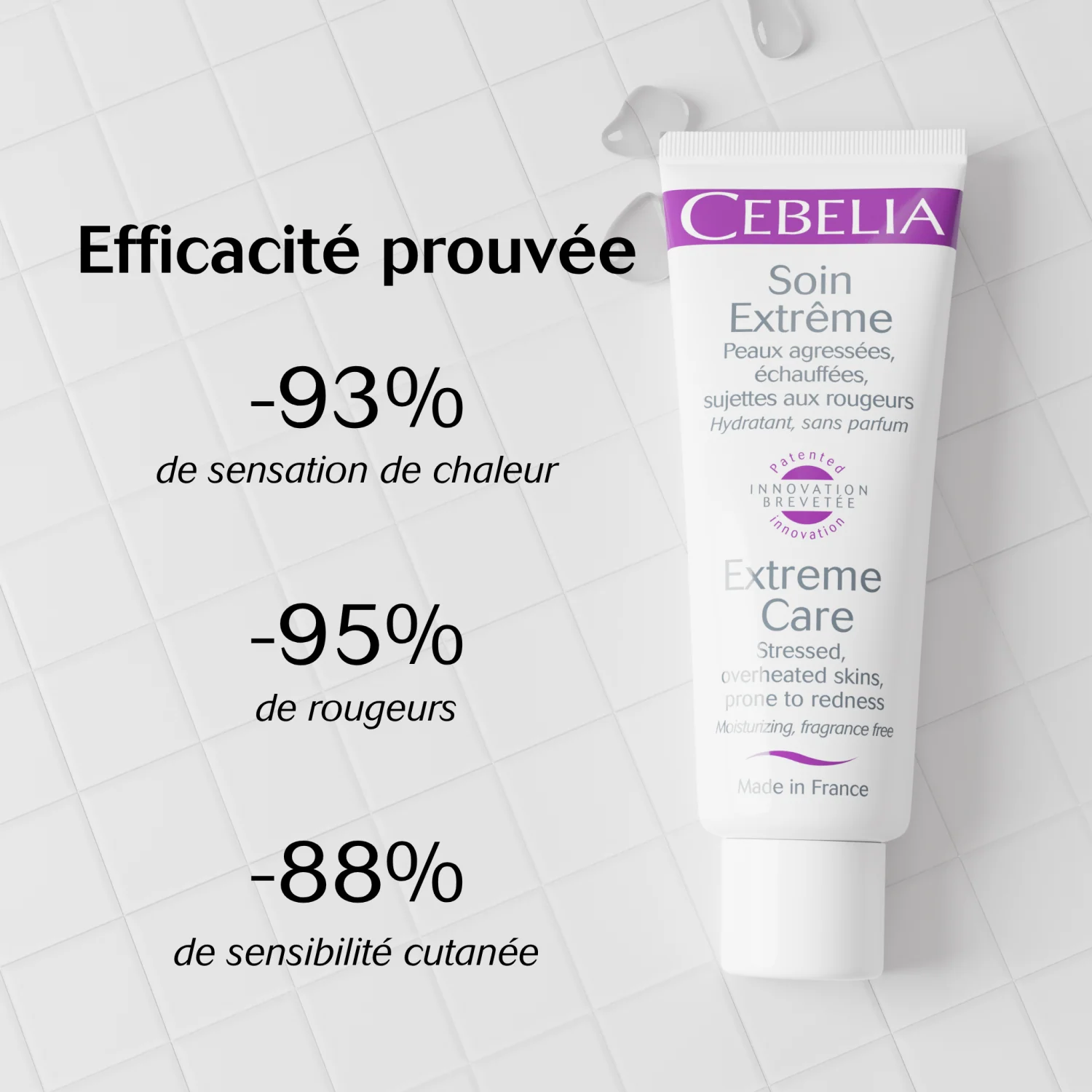CEBELIA Soin Extrême Apaisant Anti-Rougeurs Visage Corps 75ml Peaux Sensibles Réactives - Image 5