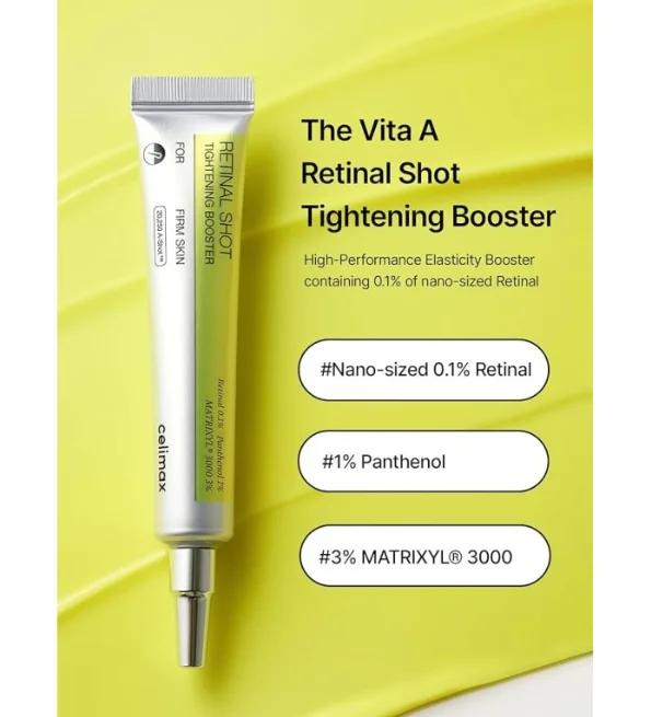 CELIMAX Retinal Shot Sérum 15ml Anti-Rides Rétinal Régénérant Texture Éclat Teint Vitamine A Anti-Âge - Image 4