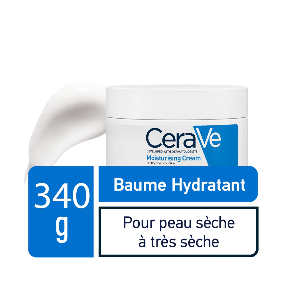 CERAVE Baume Hydratant Réparation Barrière Cutanée 24H Céramides Acide Hyaluronique Technologie MVE Texture Riche Peaux Sèches Très Sèches - Image 3