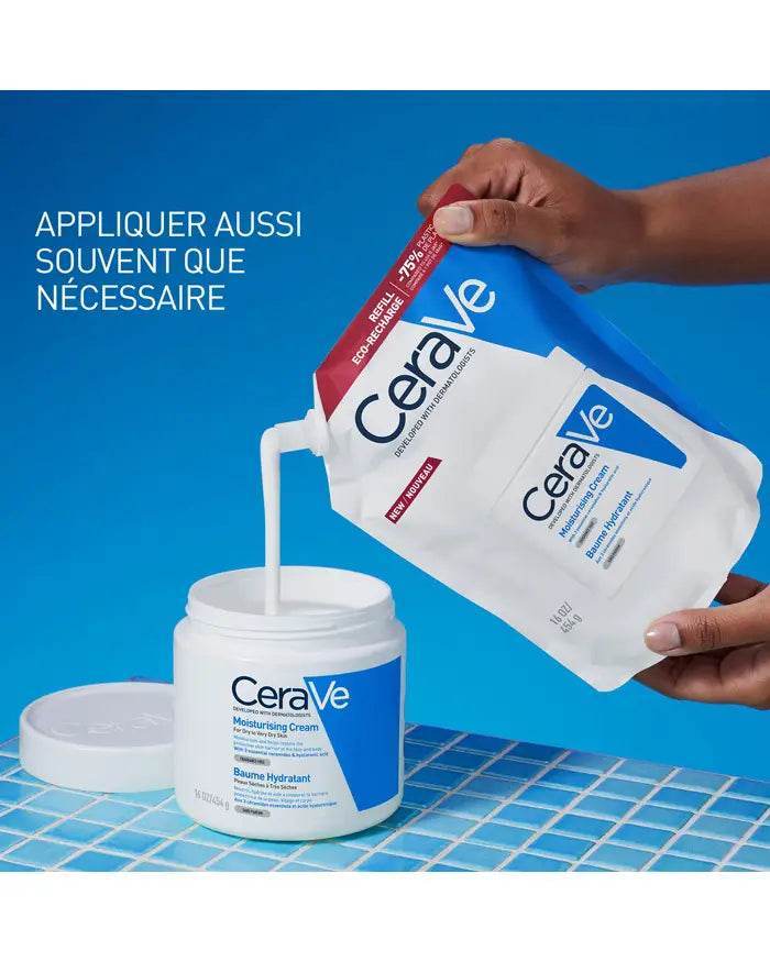 CeraVe Baume Hydratant Eco-Recharge 454g - Hydratation Intense & Barrière Protectrice - Image 4