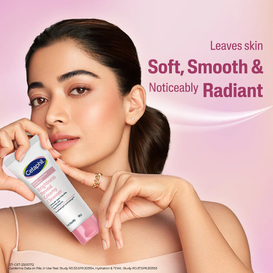 CETAPHIL Bright Healthy Radiance Reveal Creamy Cleanser 100g Nettoyant Crémeux Éclat Luminosité Texture Douce - Image 3