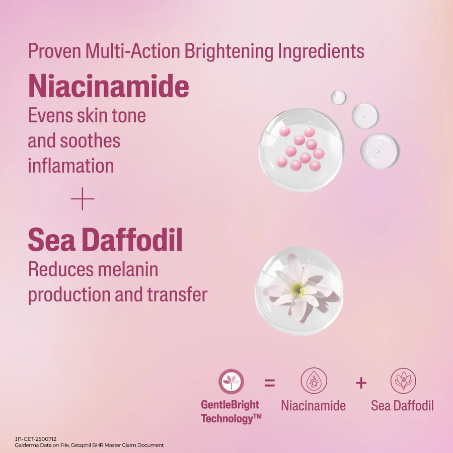 CETAPHIL Bright Healthy Radiance Reveal Creamy Cleanser 100g Nettoyant Crémeux Éclat Luminosité Texture Douce - Image 6