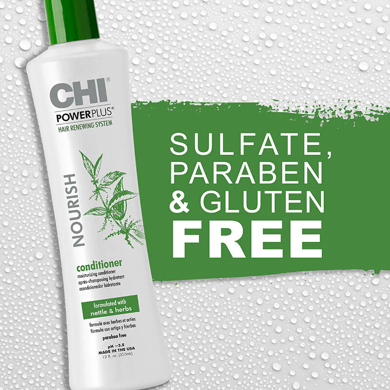 CHI Power Plus Après-Shampooing Nourish 355ml Conditioner Nutrition Intense Cheveux Affaiblis Chute - Image 4
