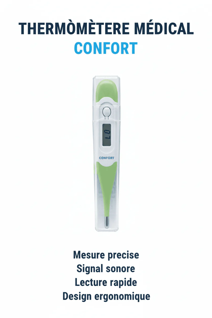 Confort Thermomètre Flexible - Thermomètre Médical Digital Précis - Image 4