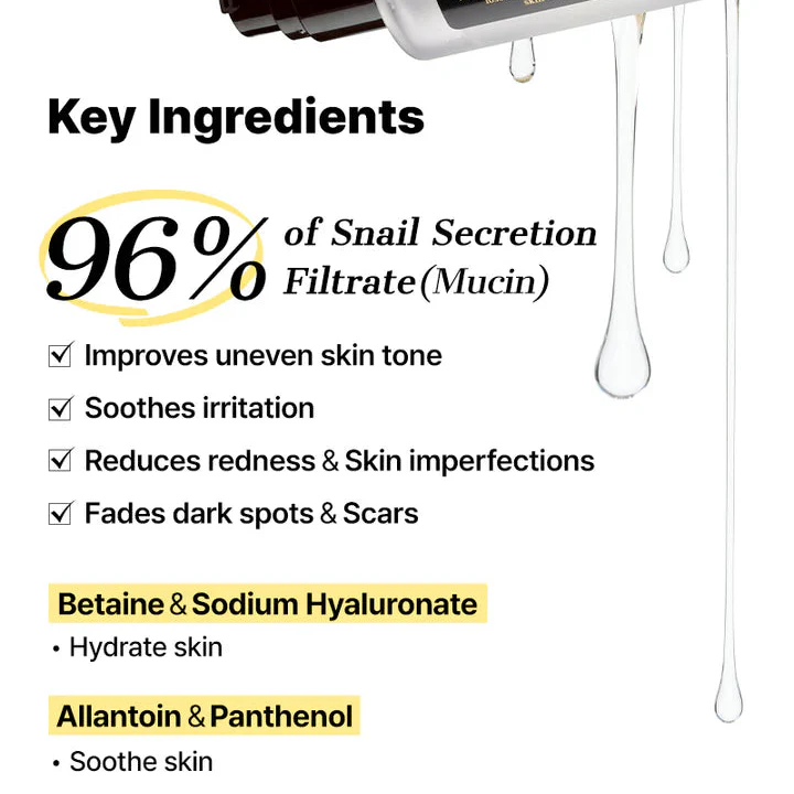 COSRX Advanced Snail Mucin Power Essence 100ml Essence Visage 96% Mucine Hydratation Réparation Régénération Anti-Âge - Image 4