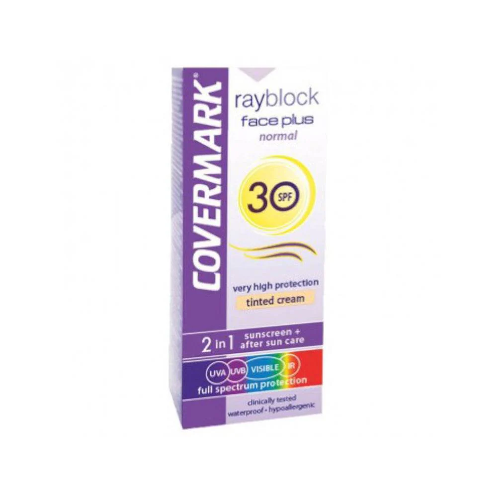 COVERMARK Rayblock Face Plus Teinte Normal SPF30 50ml - Protection Solaire Teintée Premium