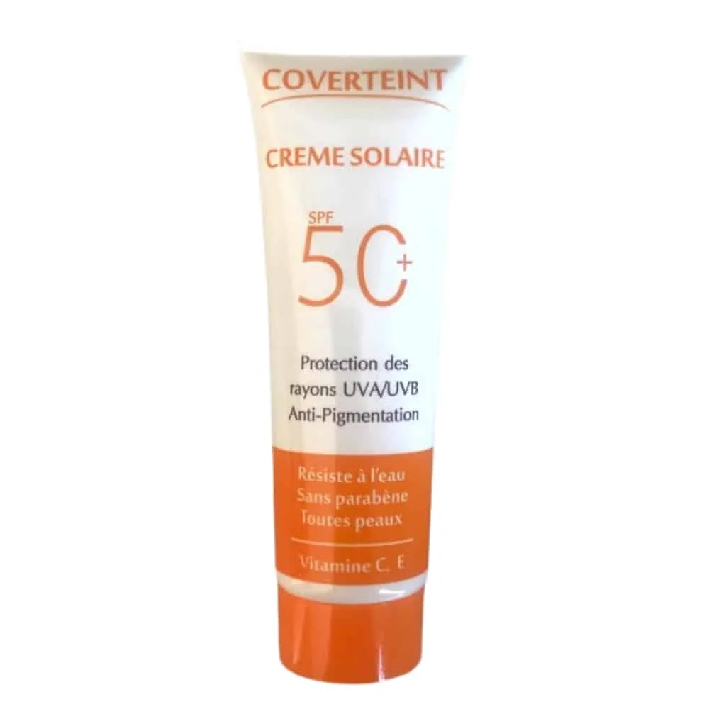 Coverteint Crème Solaire SPF50+ 50ml Protection Solaire Haute Teintée Anti-UV Visage - Image 2