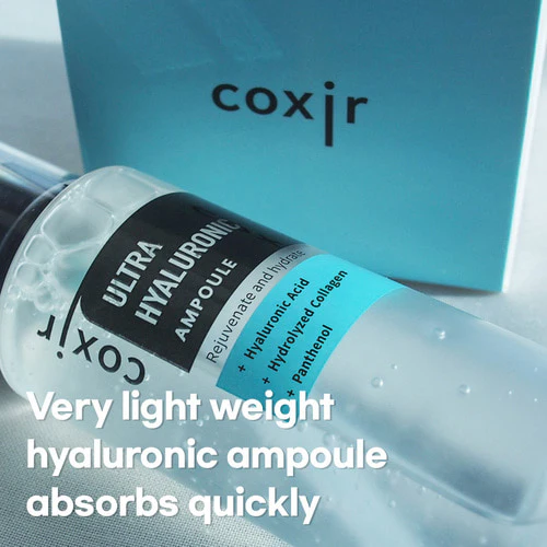 COXIR Ultra Hyaluronic Ampoule 50ml Sérum Hydratation Intense Multi-Poids Moléculaire Repulpant Anti-Rides K-Beauty - Image 4