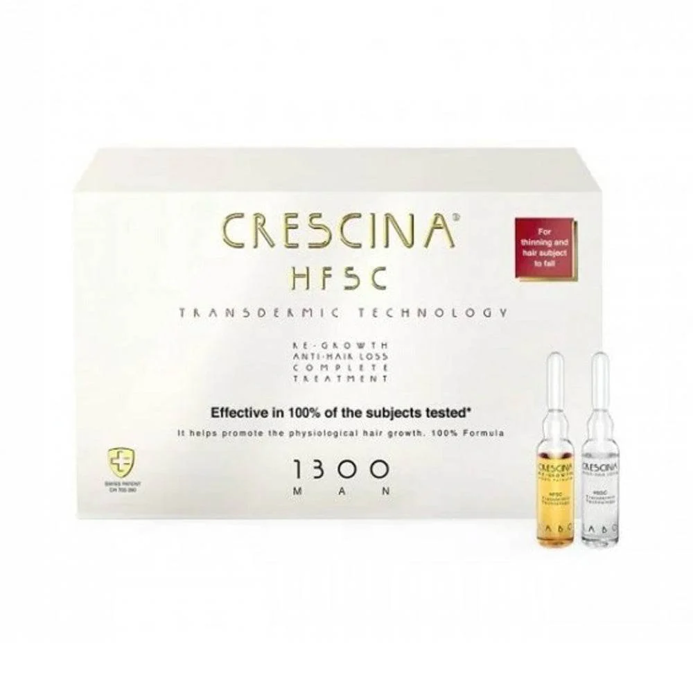 Crescina HfSC Transdermic Complete Treatment 1300 Man 10+10 x 3.5ml Anti-Chute Intensive