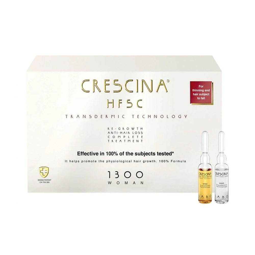 Crescina HfSC Transdermic Complete Treatment 1300 Women 10+10 x 3.5ml Anti-Chute Intensive