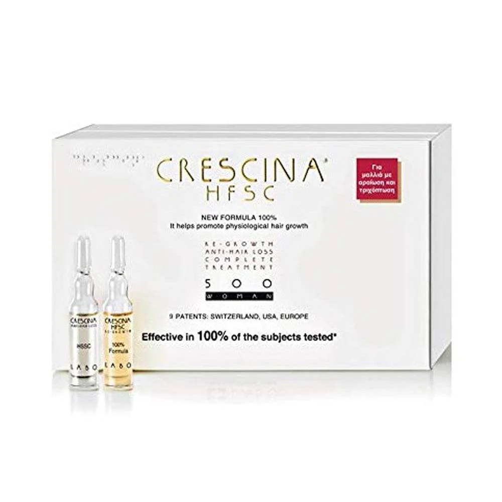 Crescina HfSC Transdermic Complete Treatment 500 Women 10+10 x 3.5ml Anti-Chute Croissance