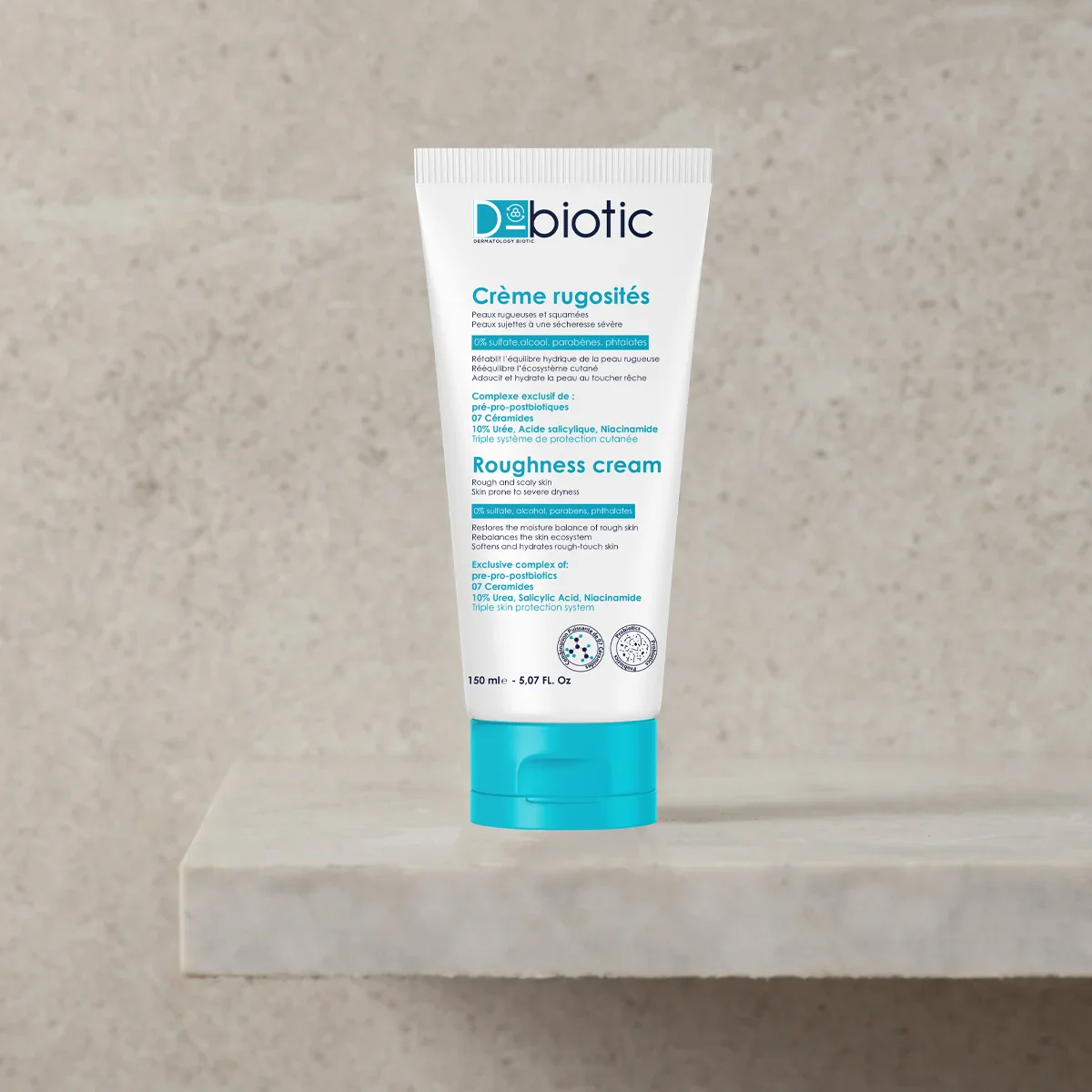 D-BIOTIC Crème Rugosités 150ml Soin Corps Peaux Rugueuses Kératose Pilaire Probiotiques - Image 2