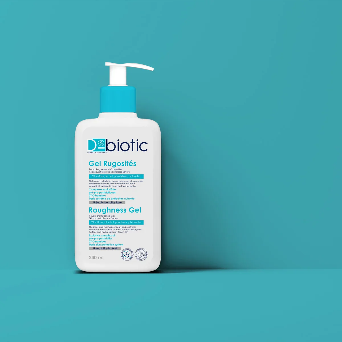 D-BIOTIC Gel Rugosités 240ml Gel Exfoliant Corps Probiotiques Peaux Rugueuses - Image 2