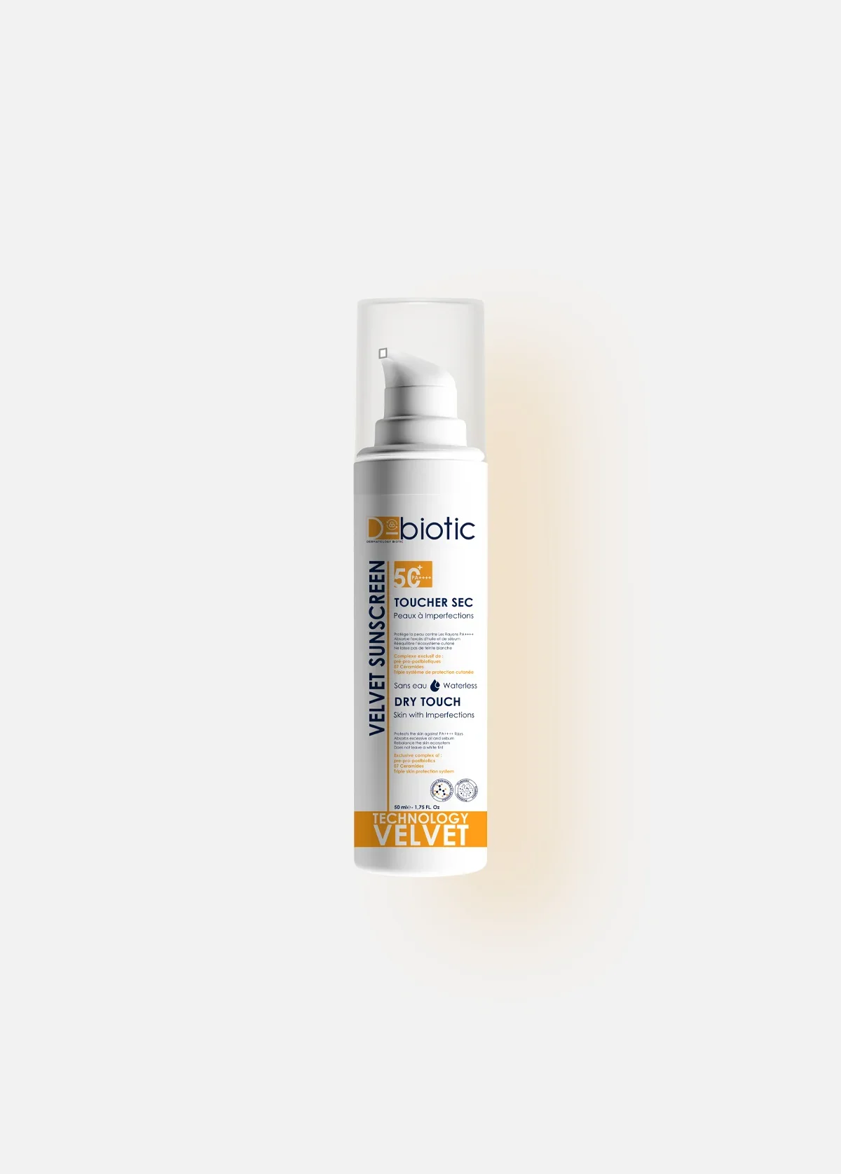 D-BIOTIC Velvet Toucher Sec Peaux à Imperfections 50ml Soin Matifiant Anti-Imperfections Probiotiques - Image 2