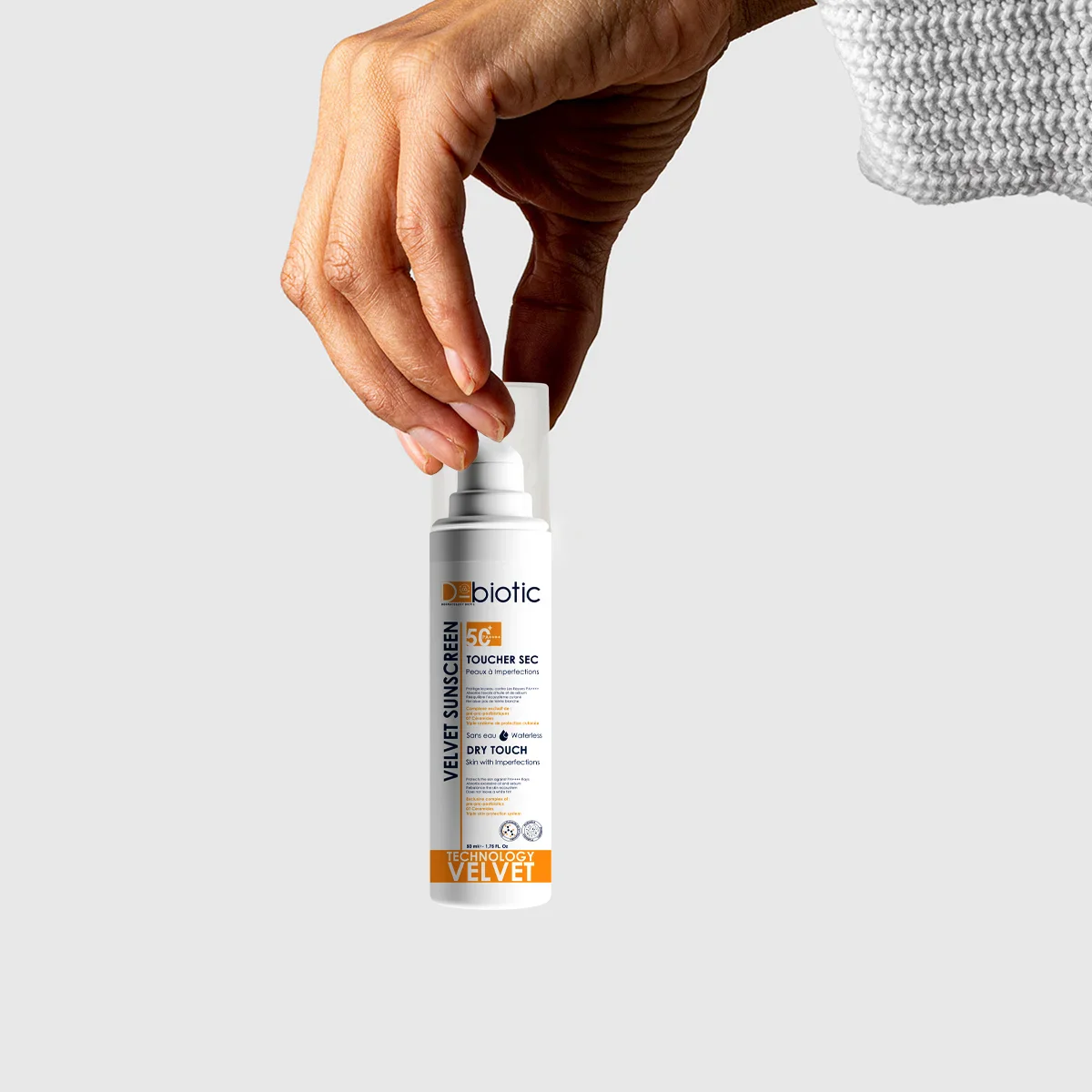 D-BIOTIC Velvet Toucher Sec Peaux à Imperfections 50ml Soin Matifiant Anti-Imperfections Probiotiques - Image 3