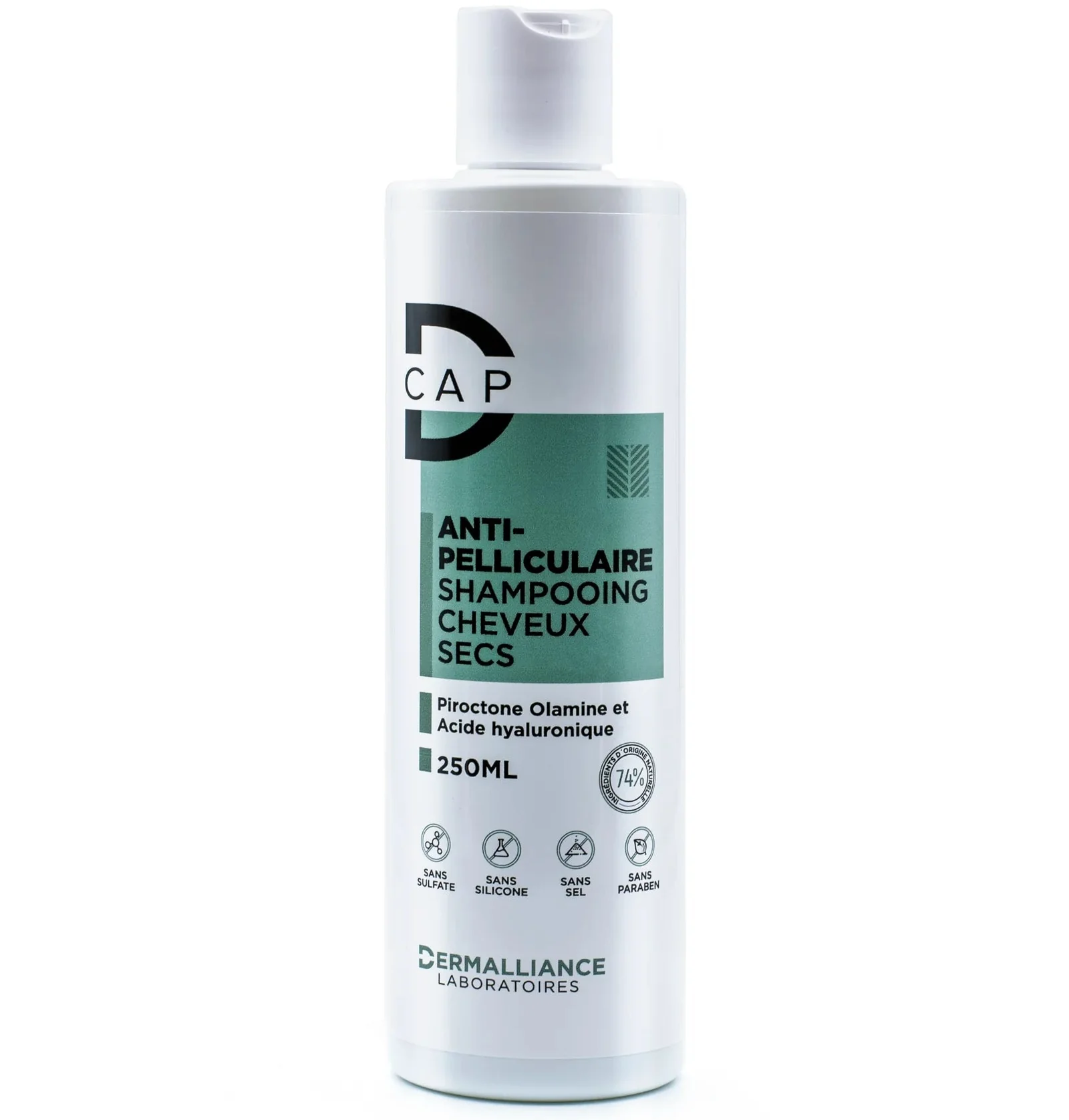 D-CAP Shampooing Anti-Pelliculaire Cheveux Secs 250ml Cuir Chevelu Sec Irrité Apaisant Hydratant Tous Types Cheveux
