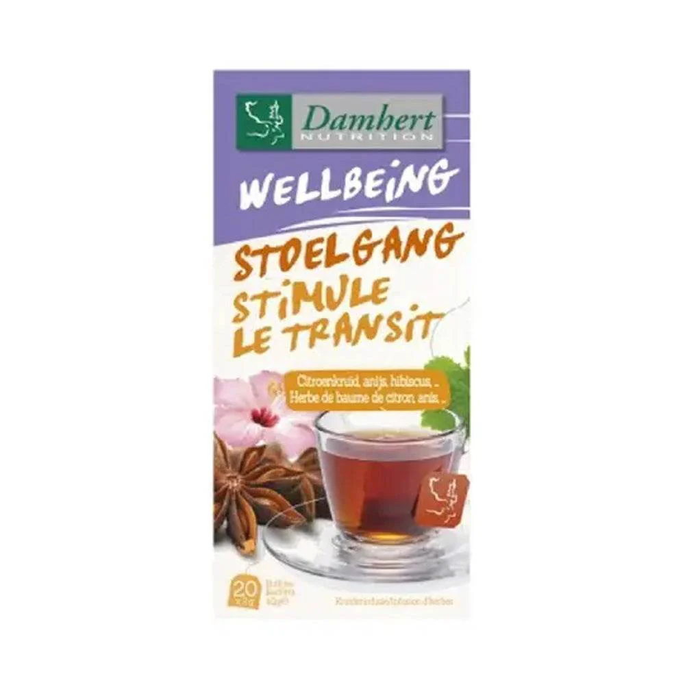 Damhert Wellbeing Tea Time Stimule Le Transit Infusion D'Herbes 20+5 Sachets - Image 2
