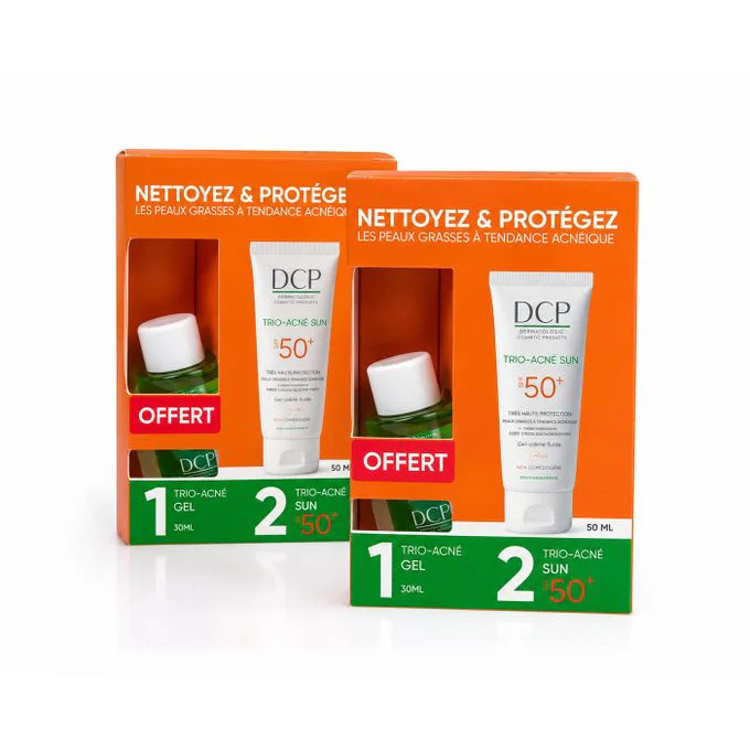 DCP Trio-Acne Sun SPF50+ 50ml Crème Solaire Anti-Acné Très Haute Protection Peaux Grasses Acnéiques - Image 4