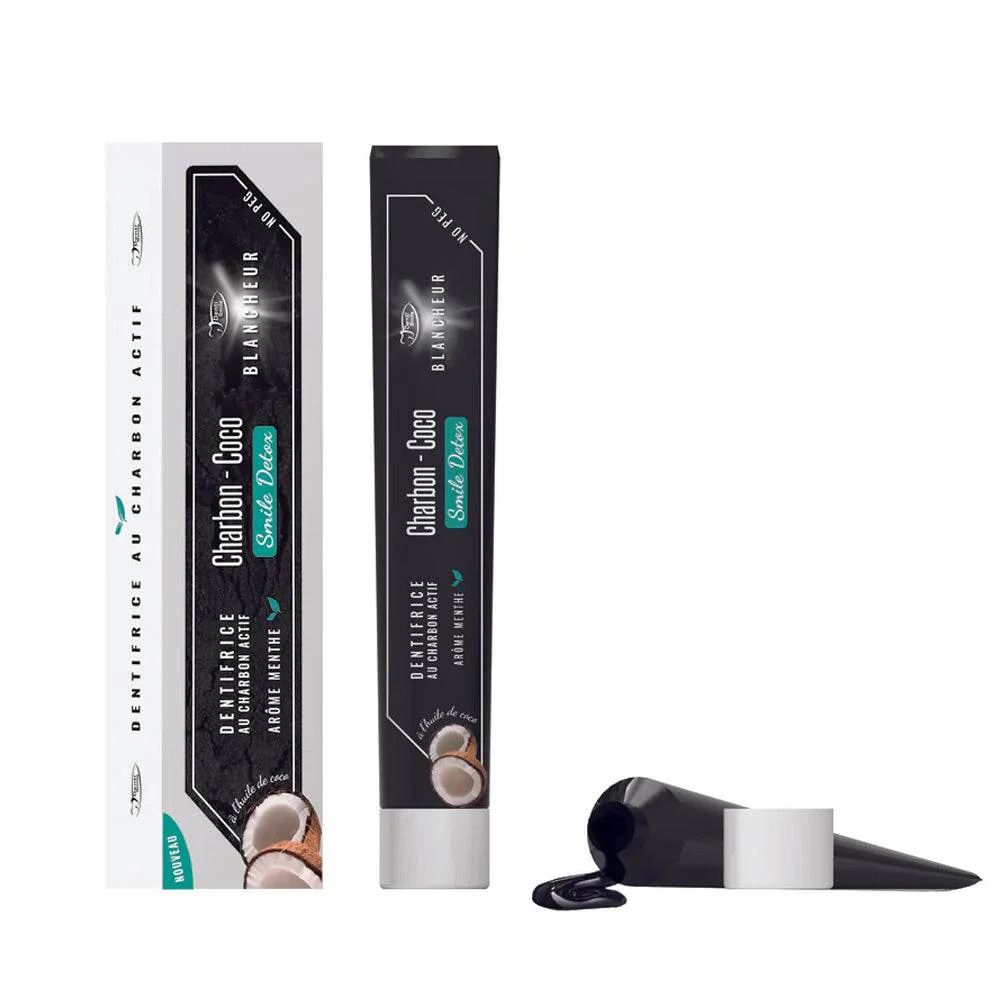 Denti-smile Dentifrice Charbon-coco Blancheur 100g
