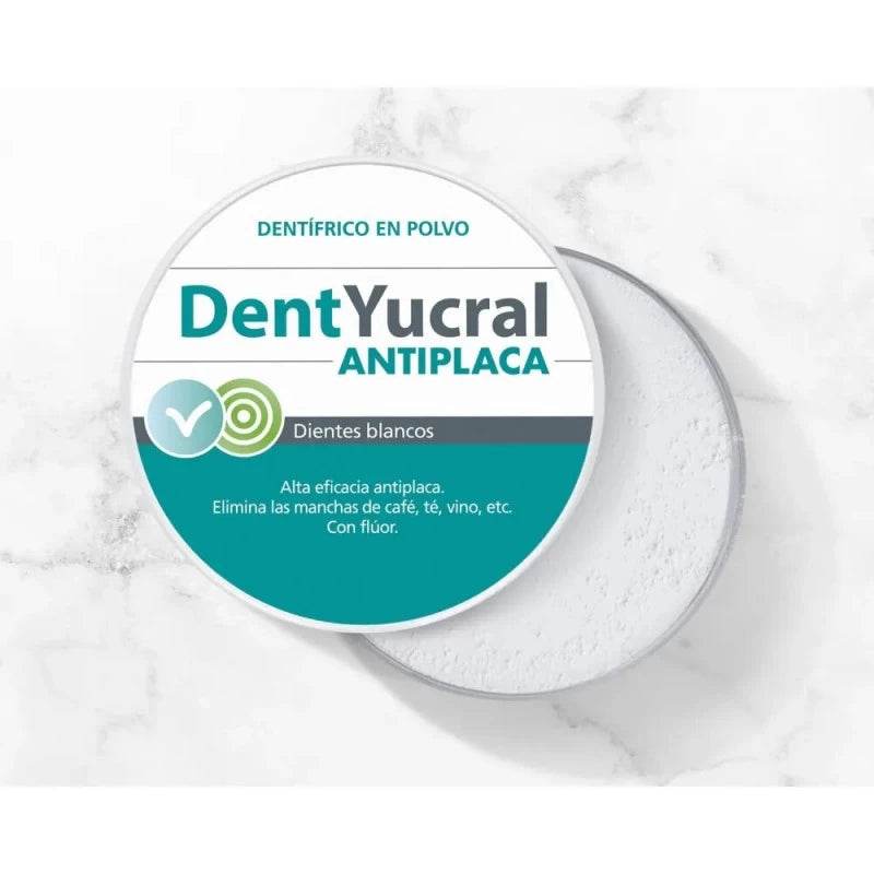 DentYucral Dentifrice Poudre Antiplaque 50g Nettoyage Intensif Plaque Dentaire - Image 2