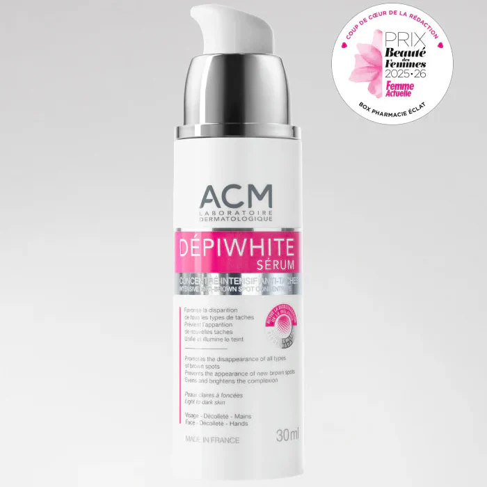 ACM DÉPIWHITE Sérum Concentré Intensif Anti-Taches 30ml Éclaircissant Lumineux Hyperpigmentation + Écran Solaire SPF50+ - Image 2