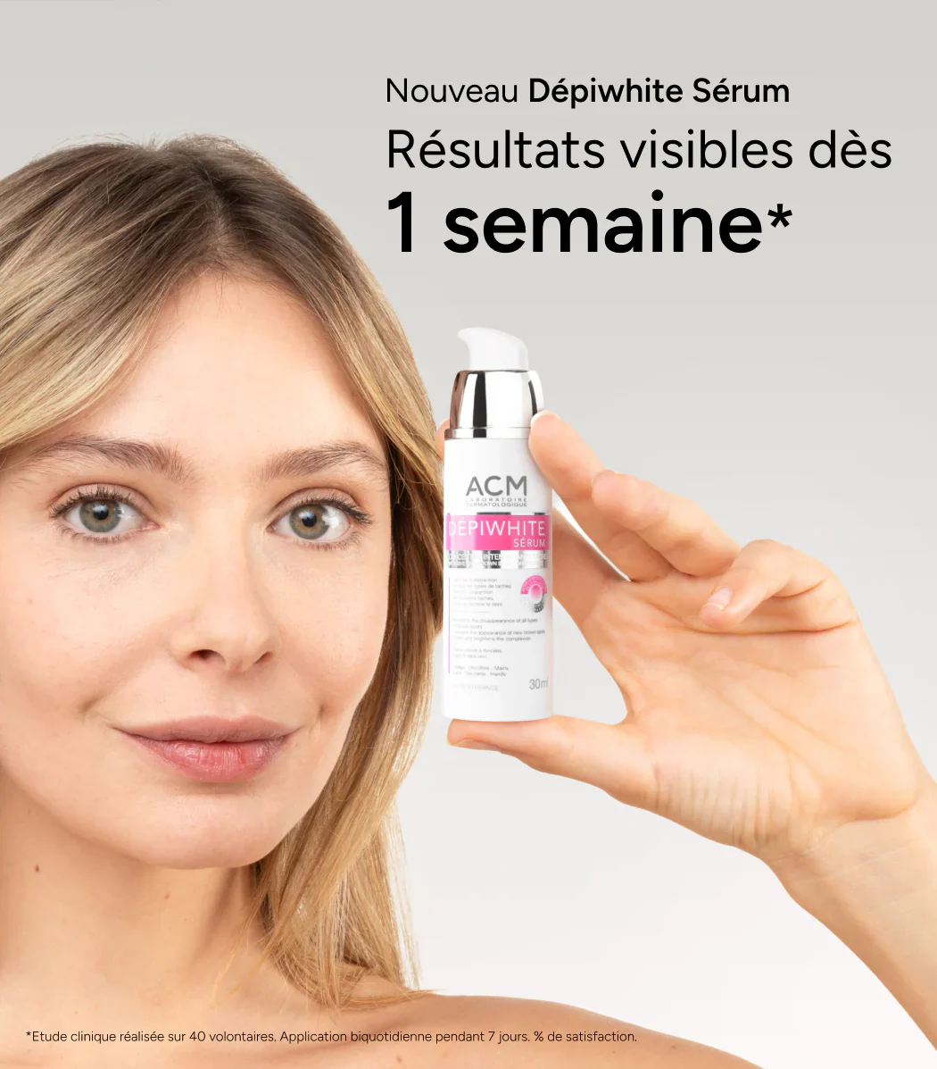 ACM DÉPIWHITE Sérum Concentré Intensif Anti-Taches 30ml Éclaircissant Lumineux Hyperpigmentation + Écran Solaire SPF50+ - Image 6