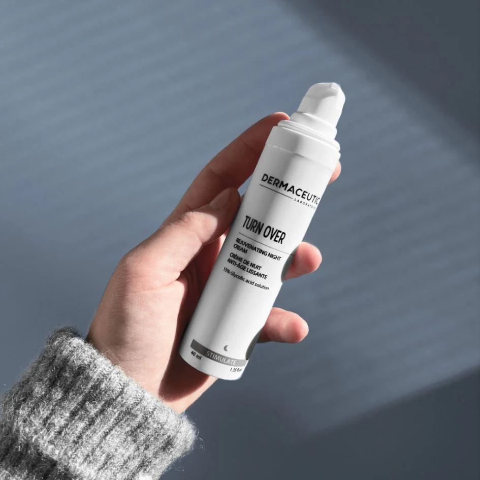 DERMACEUTIC Turnover 40ml - Crème Nuit Renouvellement Cellulaire 15% Acide Glycolique - Image 5