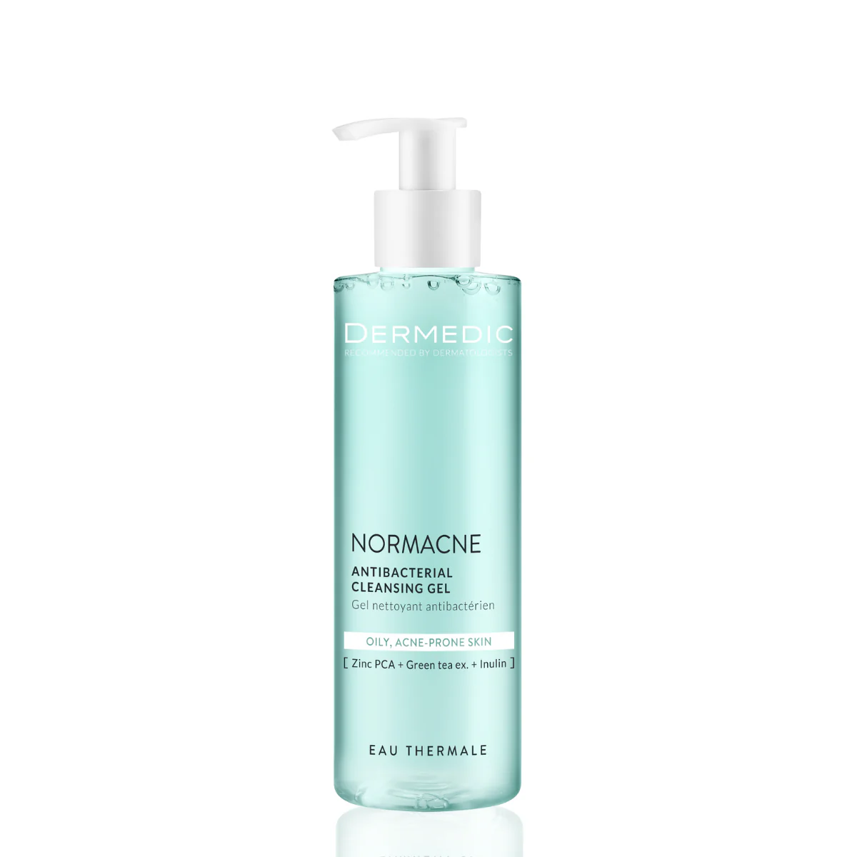 DERMEDIC Normacne Gel Nettoyant Anti-Bactérien 200ml Gel Nettoyant Acné Peaux Grasses Imperfections