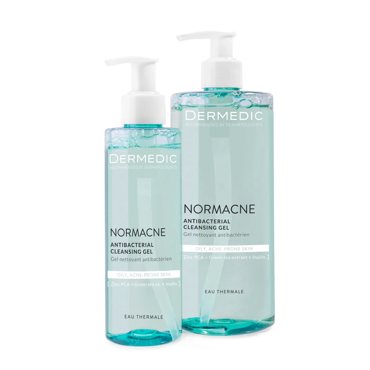 DERMEDIC Normacne Gel Nettoyant Anti-Bactérien 200ml Gel Nettoyant Acné Peaux Grasses Imperfections - Image 2
