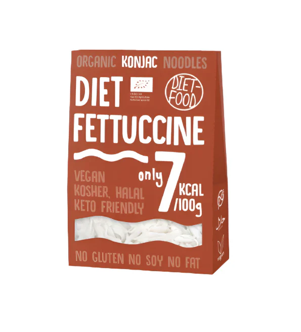 DIET FOOD Konjac Fettuccine 300g Pâtes Konjac Minceur Zéro Calorie Substitut Fettuccine Régime