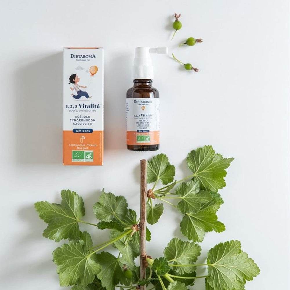 Dietaroma 1,2,3 Vitalité 30ml Énergie Famille 3 Phases Vitamines Tonus Journée - Image 2