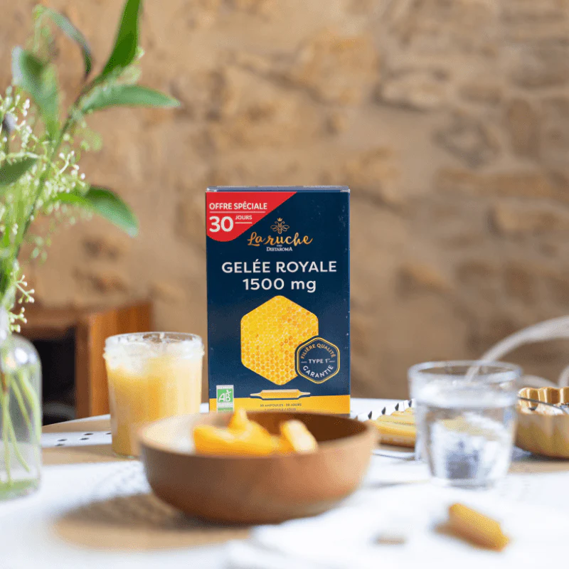 DIETAROMA La Ruche Gelée Royale 1500mg 20 Ampoules × 15ml - Énergie & Vitalité Pure - Trésor de la Ruche - Image 2